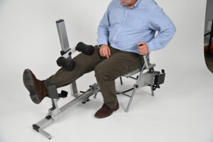 Ermi Knee Flexionater device for non-surgical knee therapy, helping patients avoid surgery and restore mobility at home.