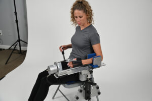 Non-invasive ERMI Forearm device helping patients avoid surgery through targeted motion therapy